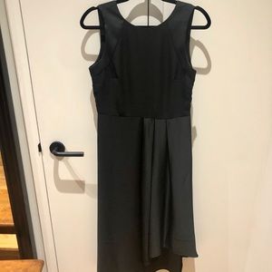 Banana Republic Satin Trim Midi Dress Sz 4 Womens